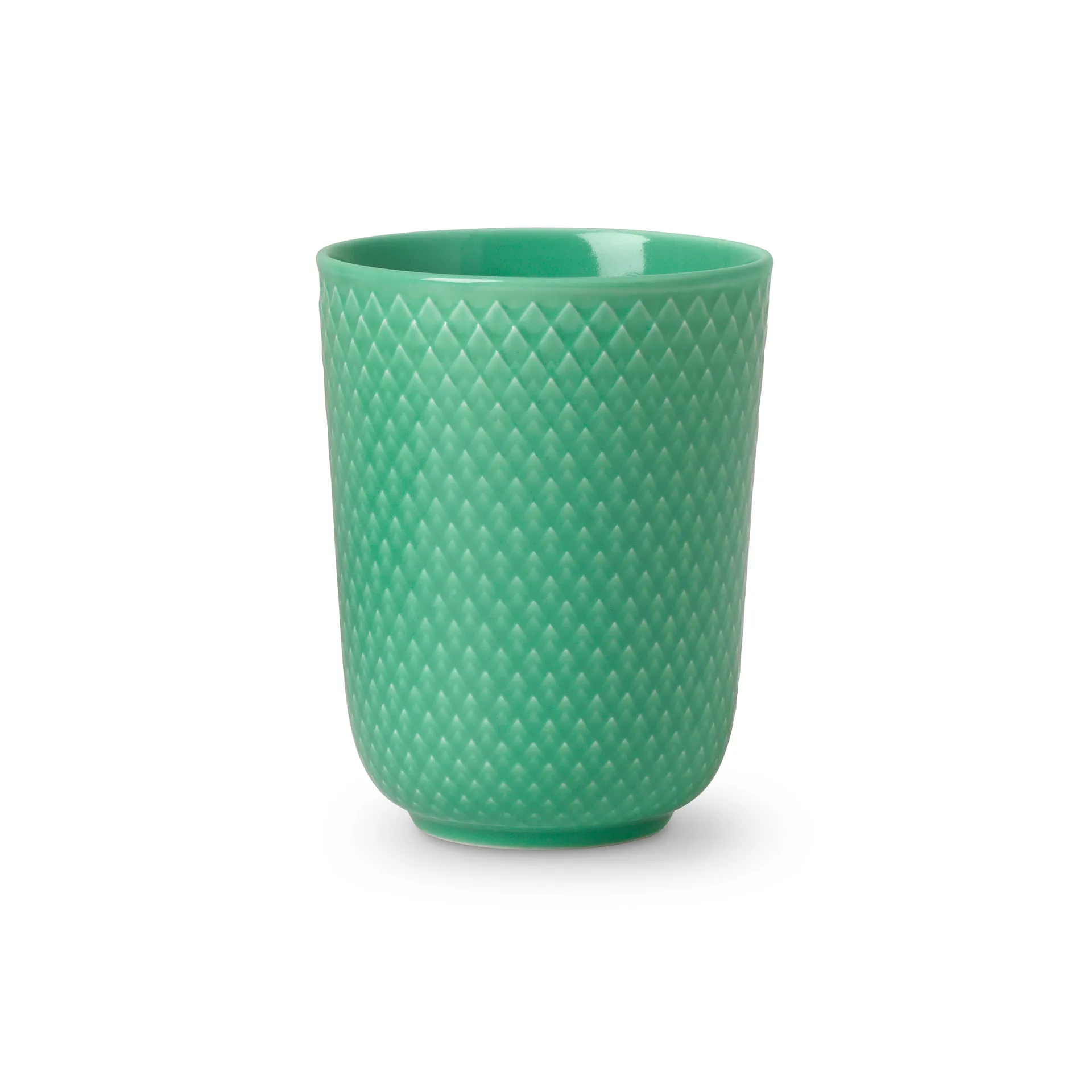 Rhombe kubek bez ucha 330 ml, Zielony Lyngby Porcelæn