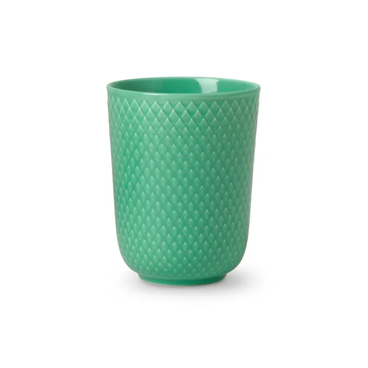 Rhombe kubek bez ucha 330 ml - Zielony - Lyngby Porcelæn