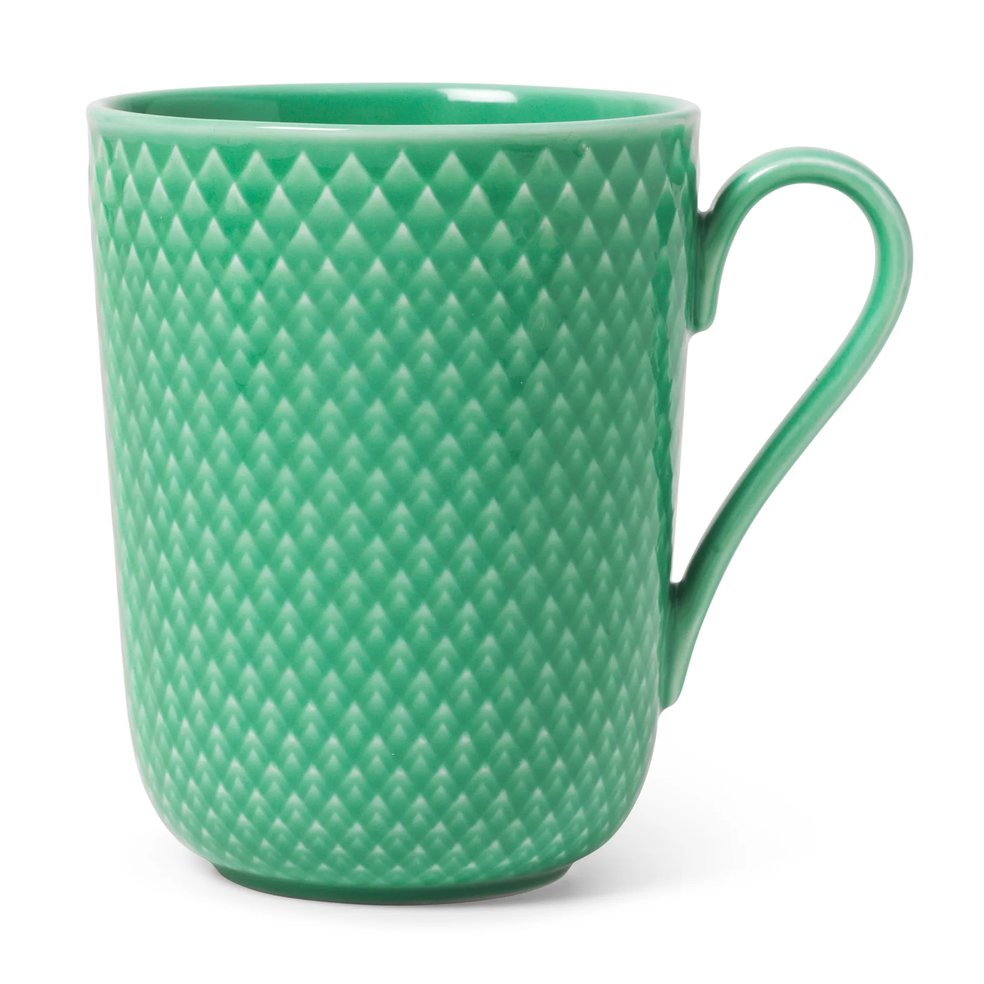 Rhombe kubek z uchem 330 ml, Zielona Lyngby Porcelæn