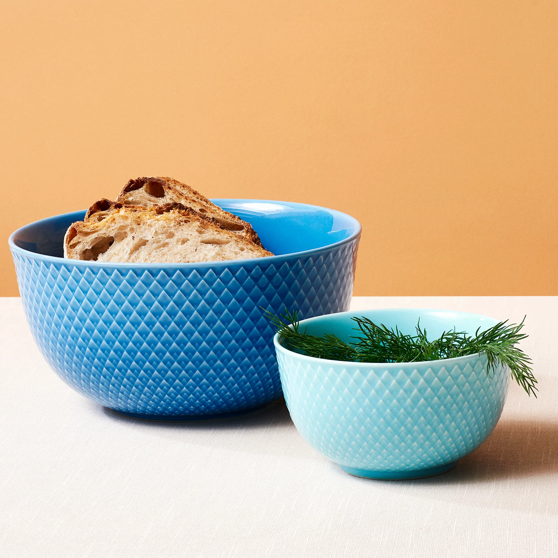 Rhombe miska 320 ml, Turkusowy Lyngby Porcelæn