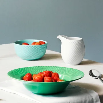 Rhombe miska 500 ml - Aqua - Lyngby Porcelæn