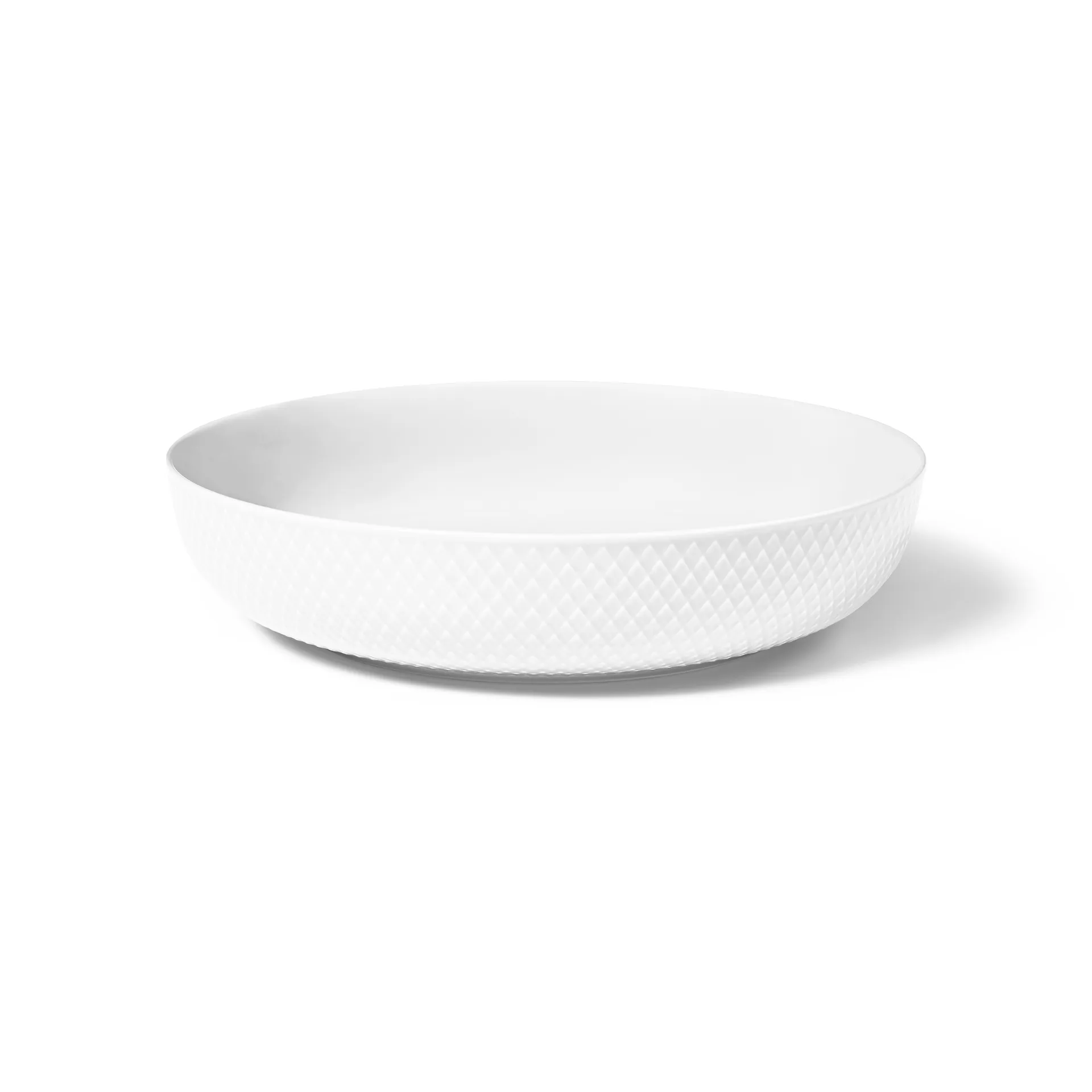Rhombe Miska do serwowania Ø28 cm, Biała Lyngby Porcelæn
