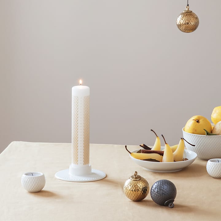 Rhombe świece adwentowe Ø5 cm, Biały Lyngby Porcelæn