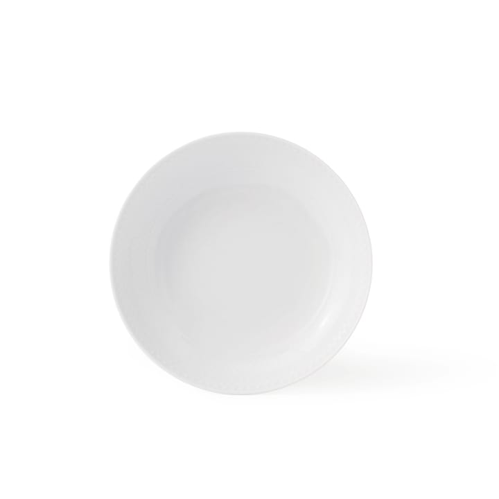 Rhombe talerz głęboki biały - Ø 20 cm - Lyngby Porcelæn