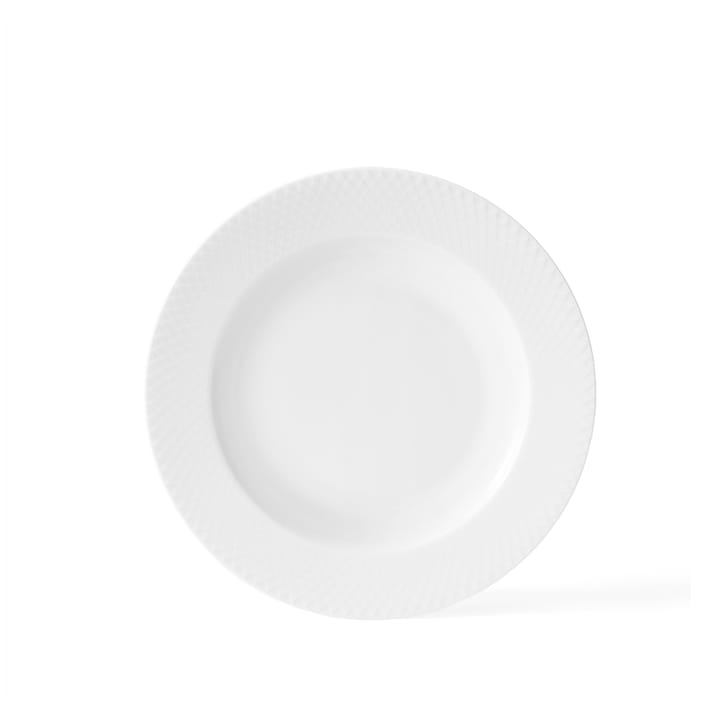 Rhombe talerz głęboki biały - Ø 23 cm - Lyngby Porcelæn