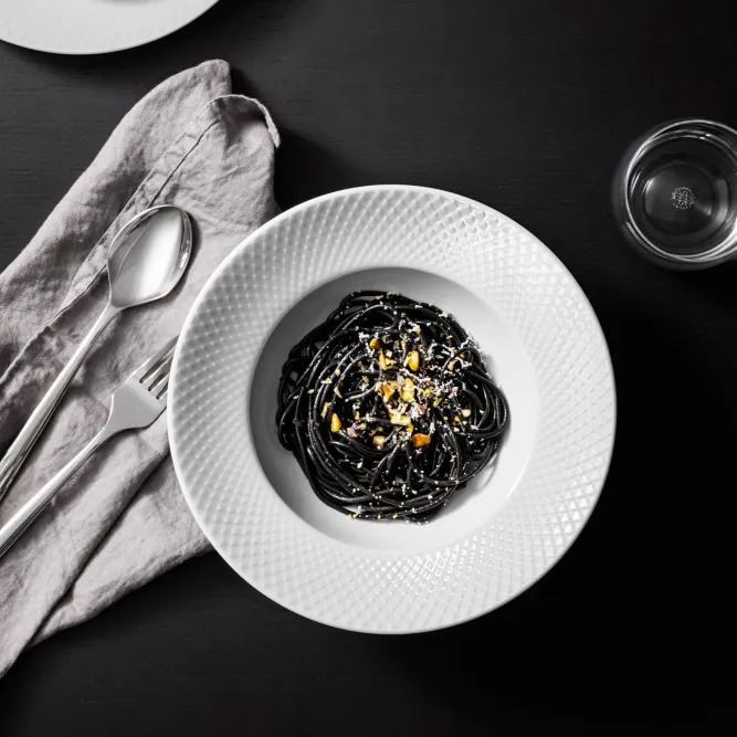 Rhombe talerz głęboki biały, Ø 24,5 cm Lyngby Porcelæn