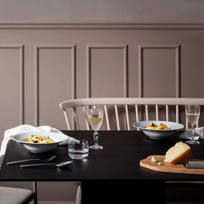 Rhombe talerz głęboki biały, Ø 24,5 cm Lyngby Porcelæn