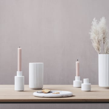 Świecznik Lyngby, biały - 11 cm - Lyngby Porcelæn