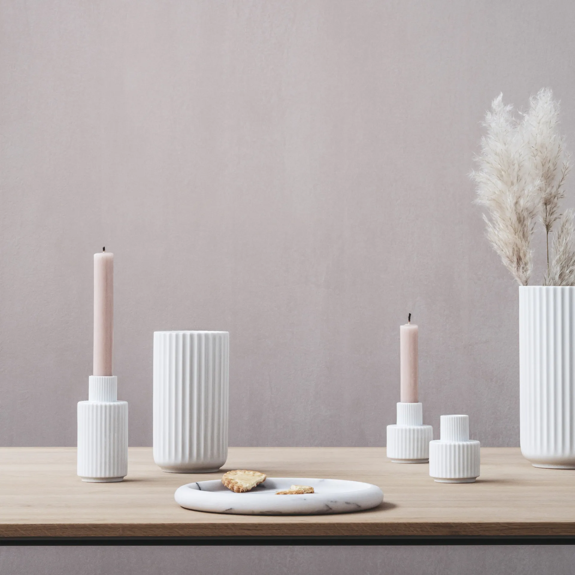 Świecznik Lyngby, biały, 7 cm Lyngby Porcelæn