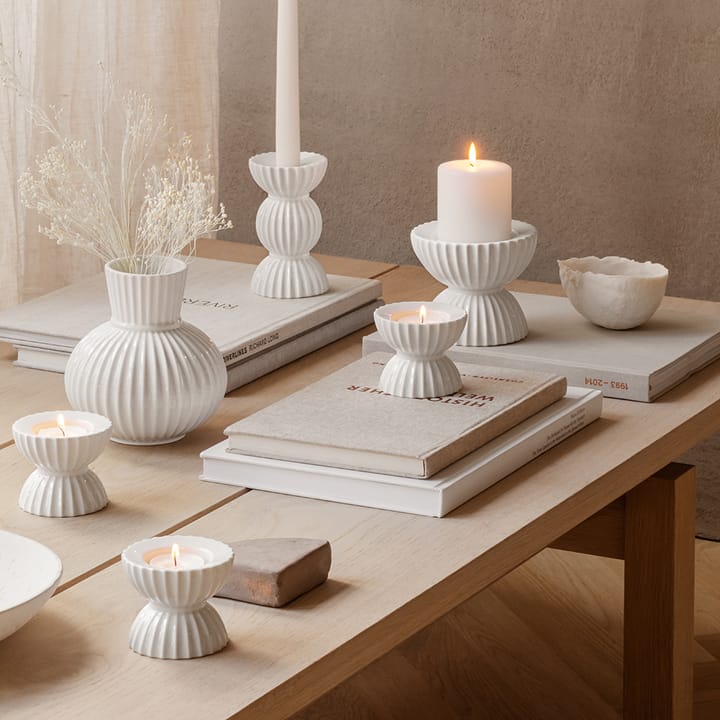 Świecznik Lyngby Tura Ø11,5 cm, Biały Lyngby Porcelæn
