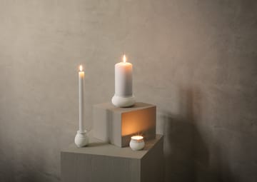 Świecznik łukowy 7 cm - Biały - Lyngby Porcelæn