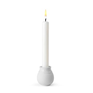 Świecznik łukowy 7 cm - Biały - Lyngby Porcelæn