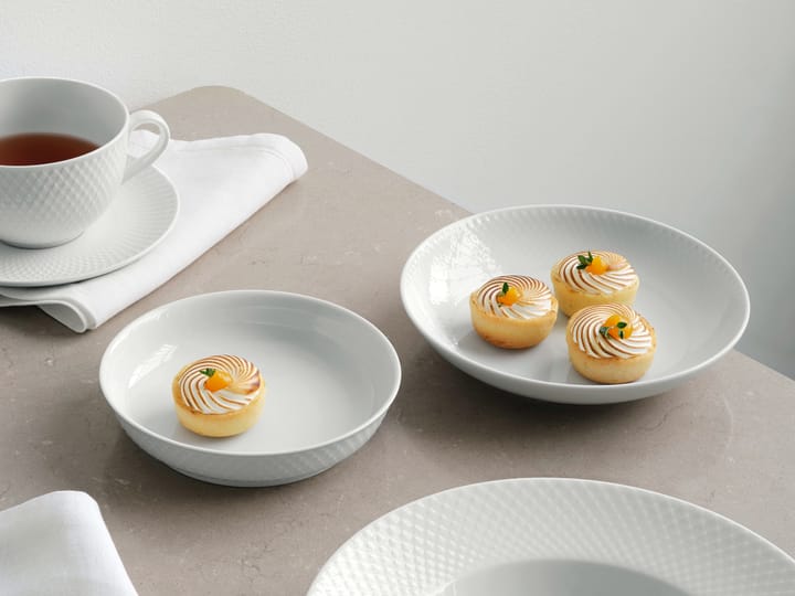 Talerz deserowy Rhombe Ø16 cm, Biały Lyngby Porcelæn
