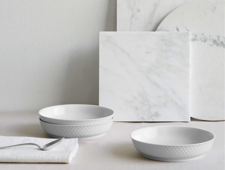 Talerz deserowy Rhombe Ø16 cm, Biały Lyngby Porcelæn