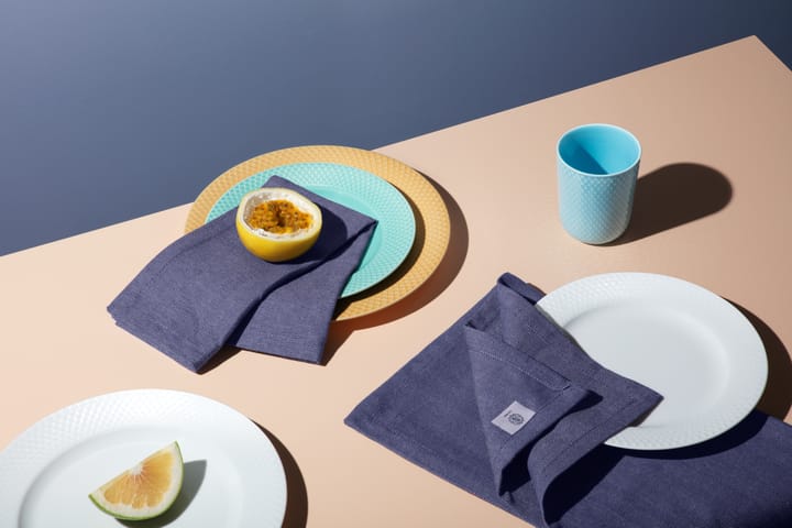 Talerz Rhombe Ø21 cm, Aqua Lyngby Porcelæn