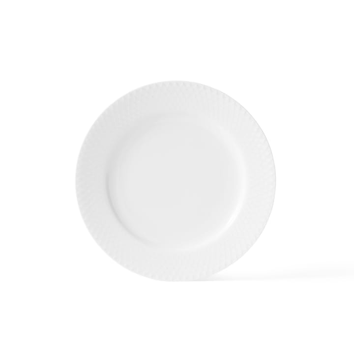 Talerz Rhombe biały - Ø 21 cm - Lyngby Porcelæn
