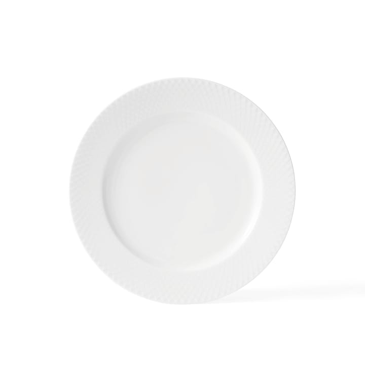 Talerz Rhombe biały - Ø 27 cm - Lyngby Porcelæn