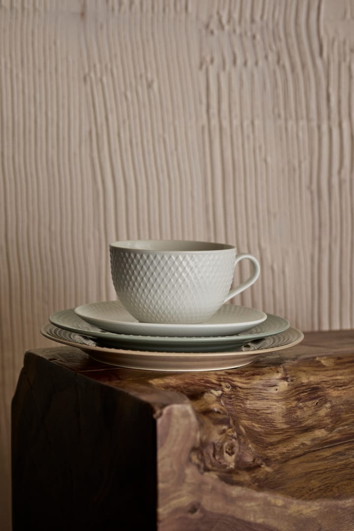 Talerz Rhombe Earth Ø21 cm, Moss Lyngby Porcelæn