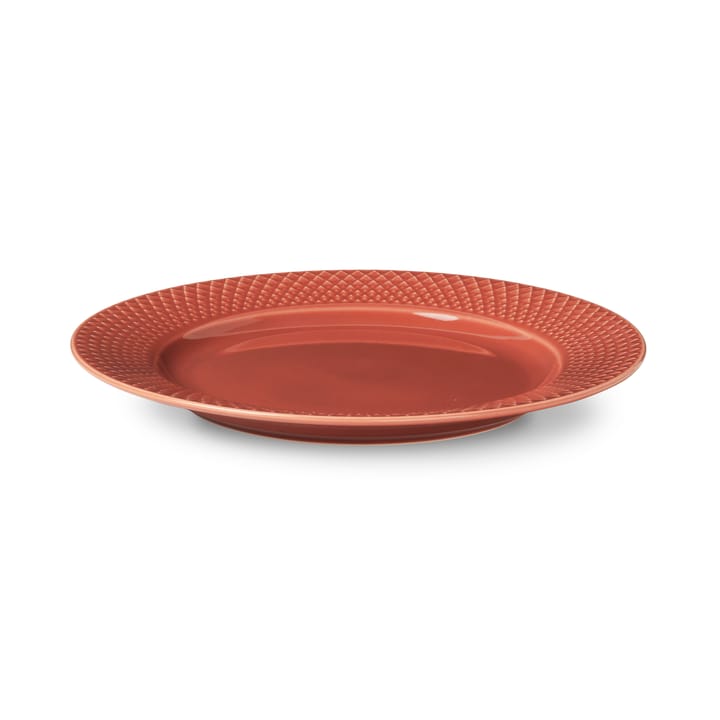 Talerz Rhombe terakota, 23 cm Lyngby Porcelæn