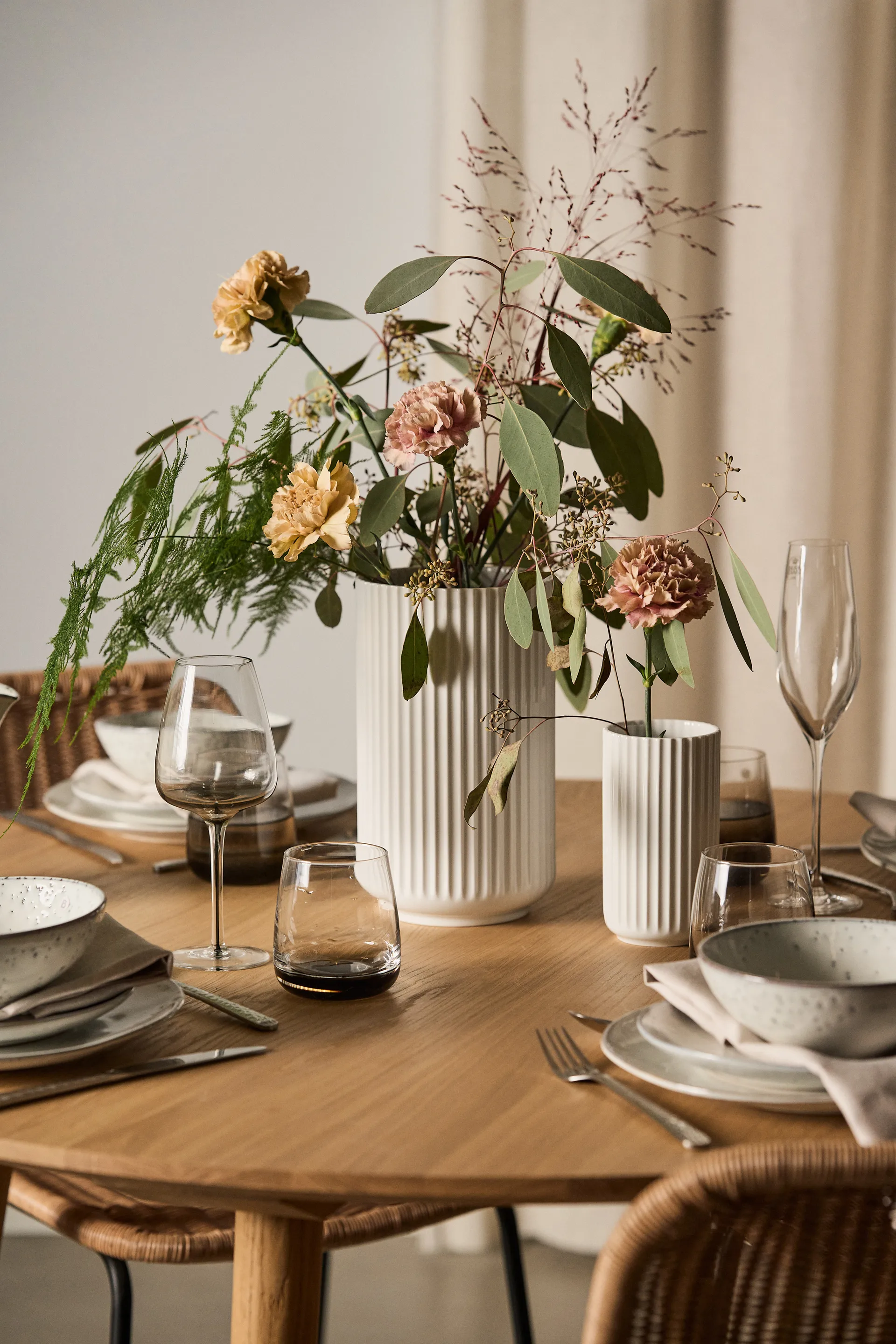 Wazon Lyngby, biały, 25 cm Lyngby Porcelæn