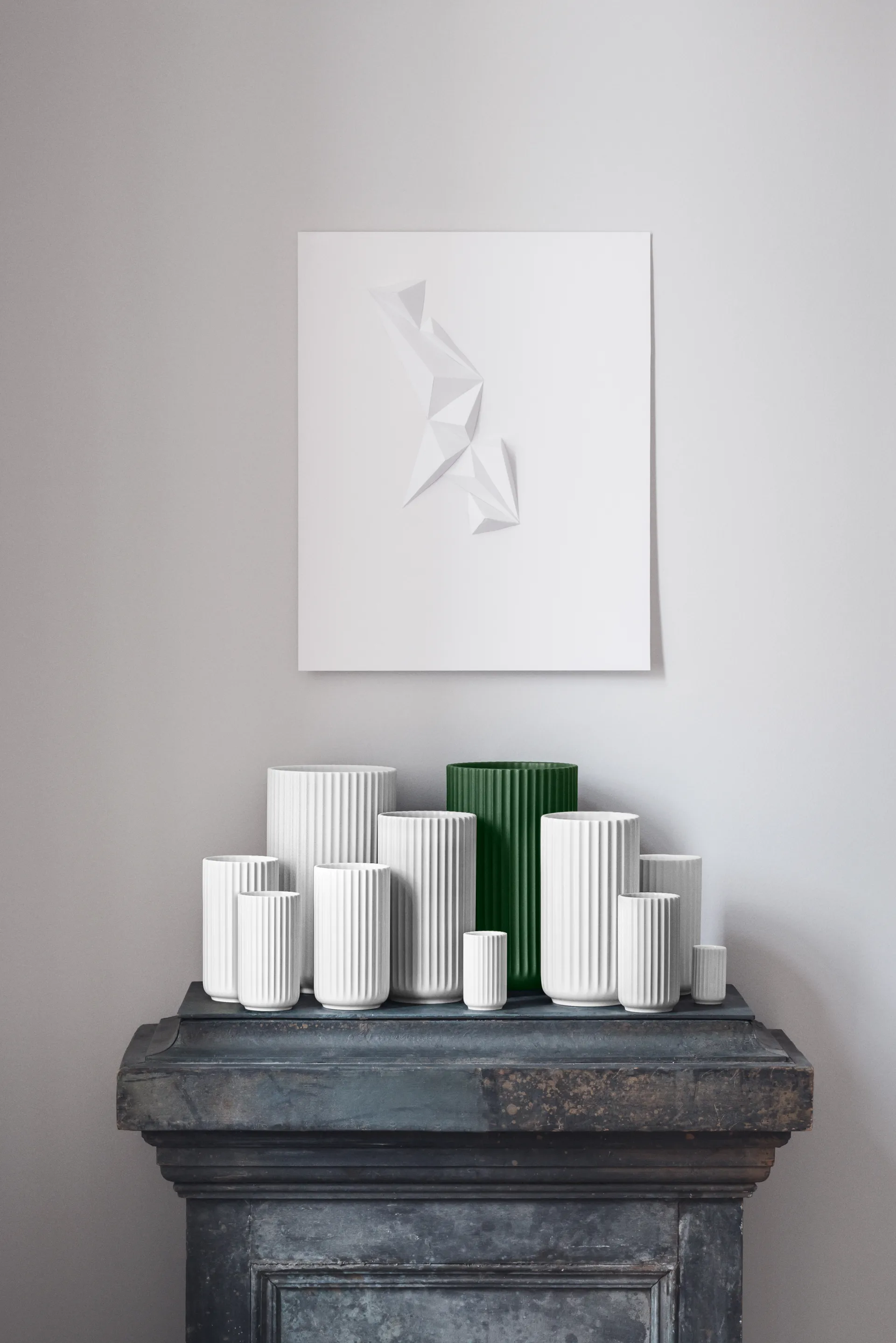 Wazon Lyngby, Ciemnozielony, 31 cm Lyngby Porcelæn