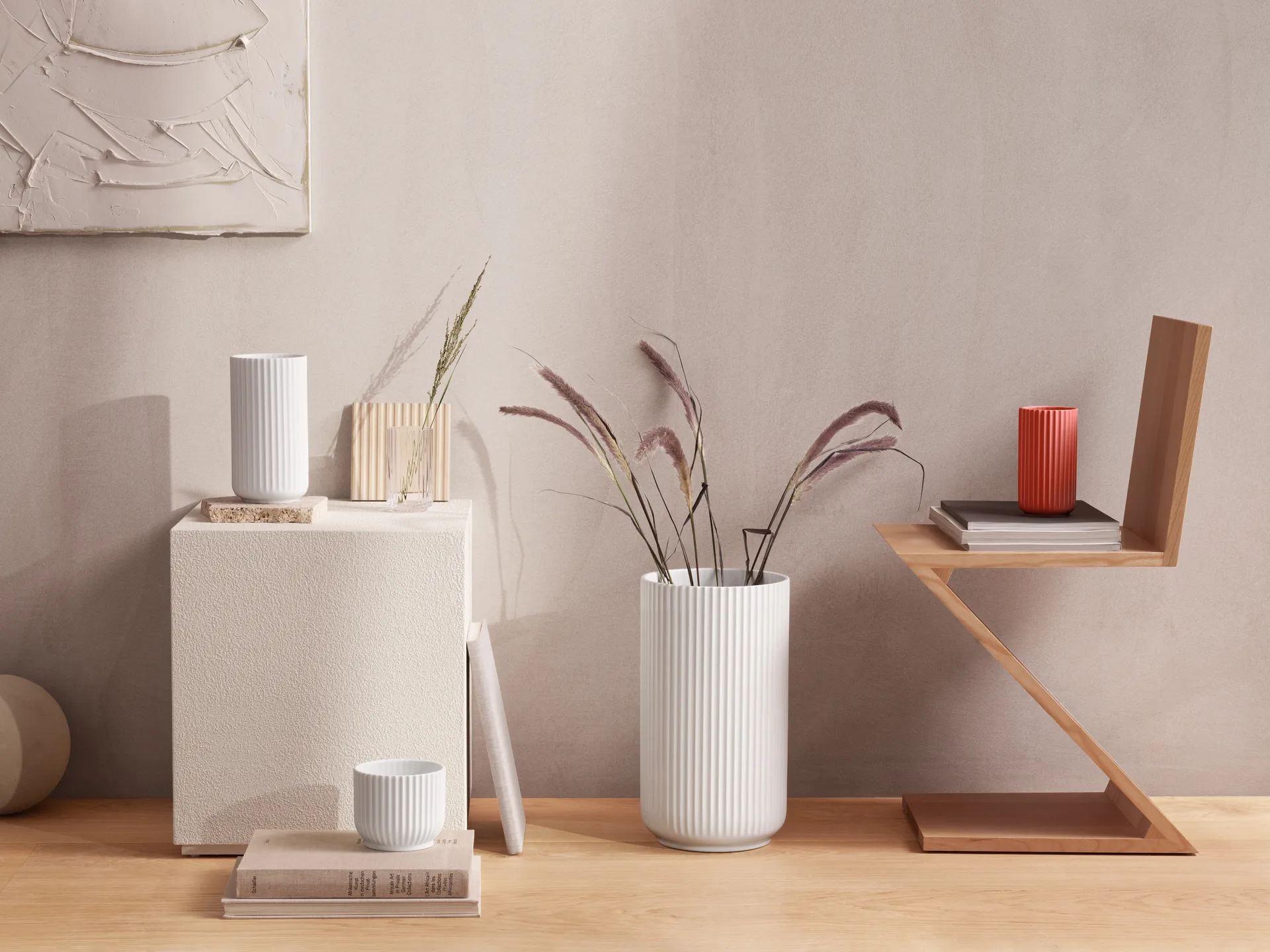 Wazon Lyngby, Czerwony, 15,5 cm Lyngby Porcelæn