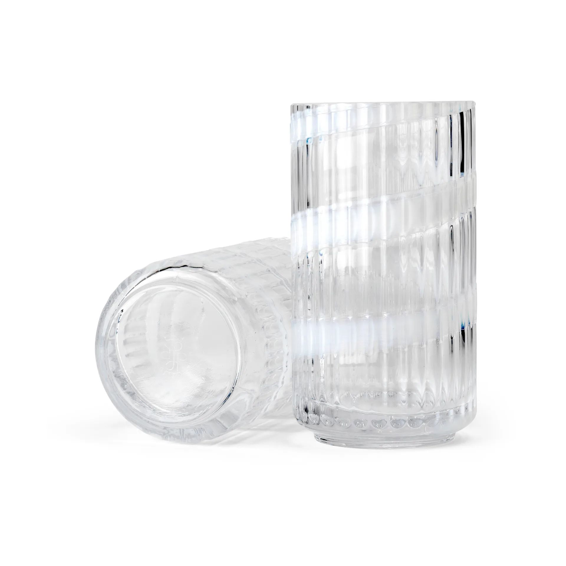 Wazon Lyngby, White swirl, 15,5 cm Lyngby Porcelæn