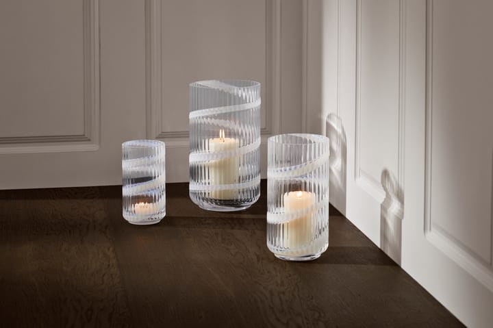 Wazon Lyngby, White swirl, 15,5 cm Lyngby Porcelæn