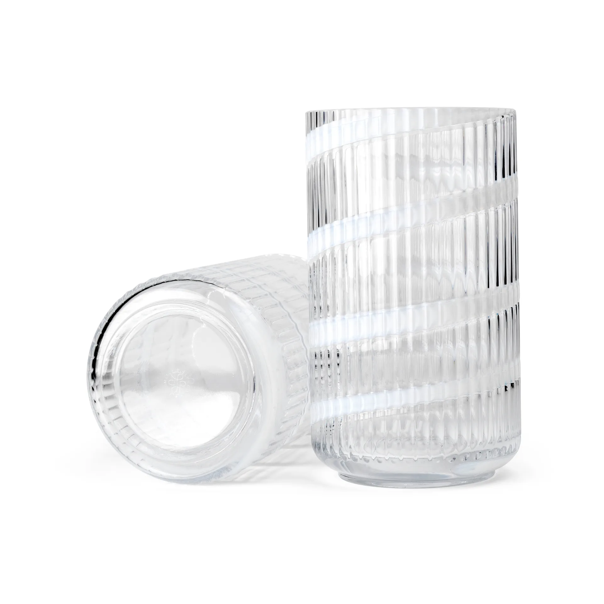 Wazon Lyngby, White swirl, 25 cm Lyngby Porcelæn