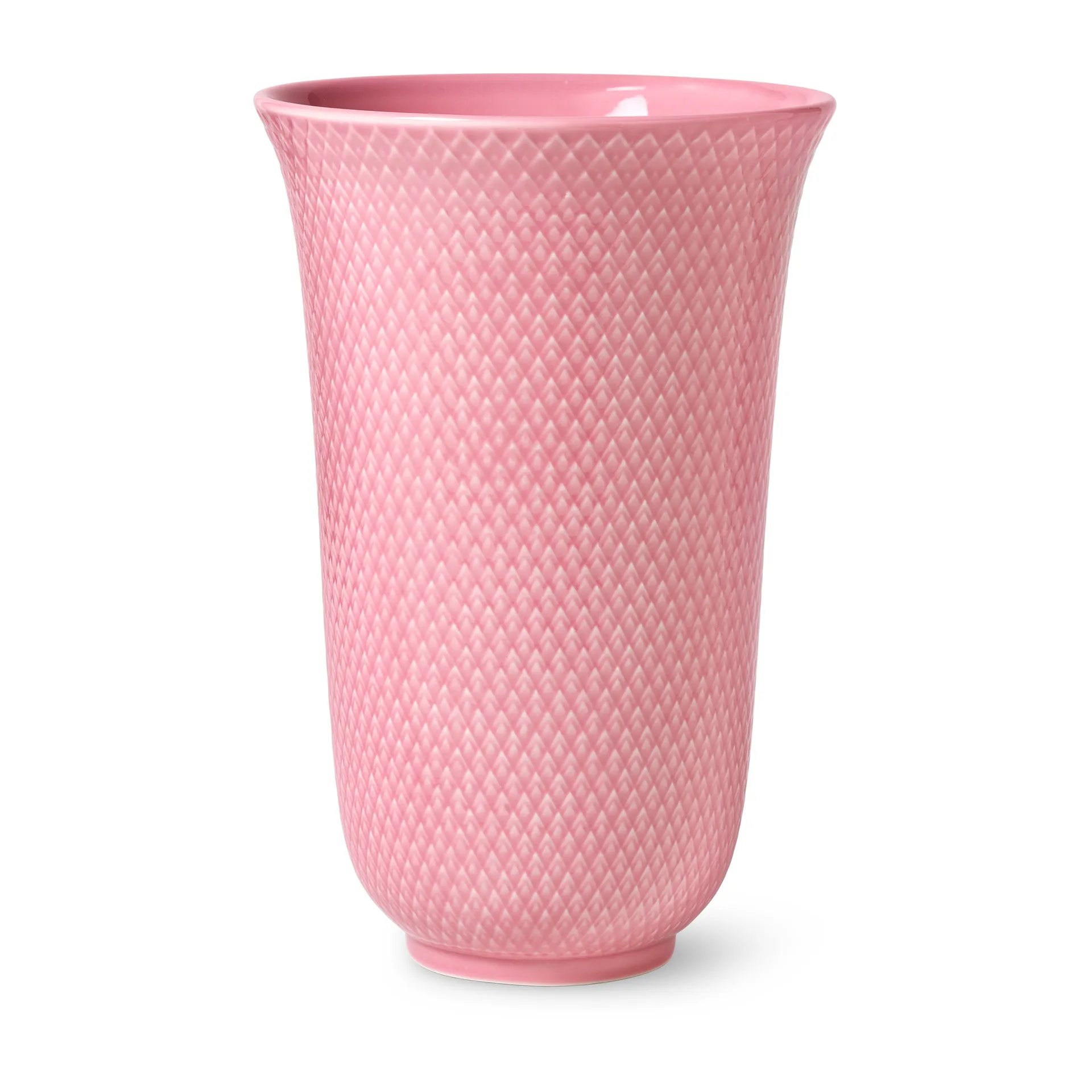 Wazon Rhombe 20 cm, Różowy Lyngby Porcelæn