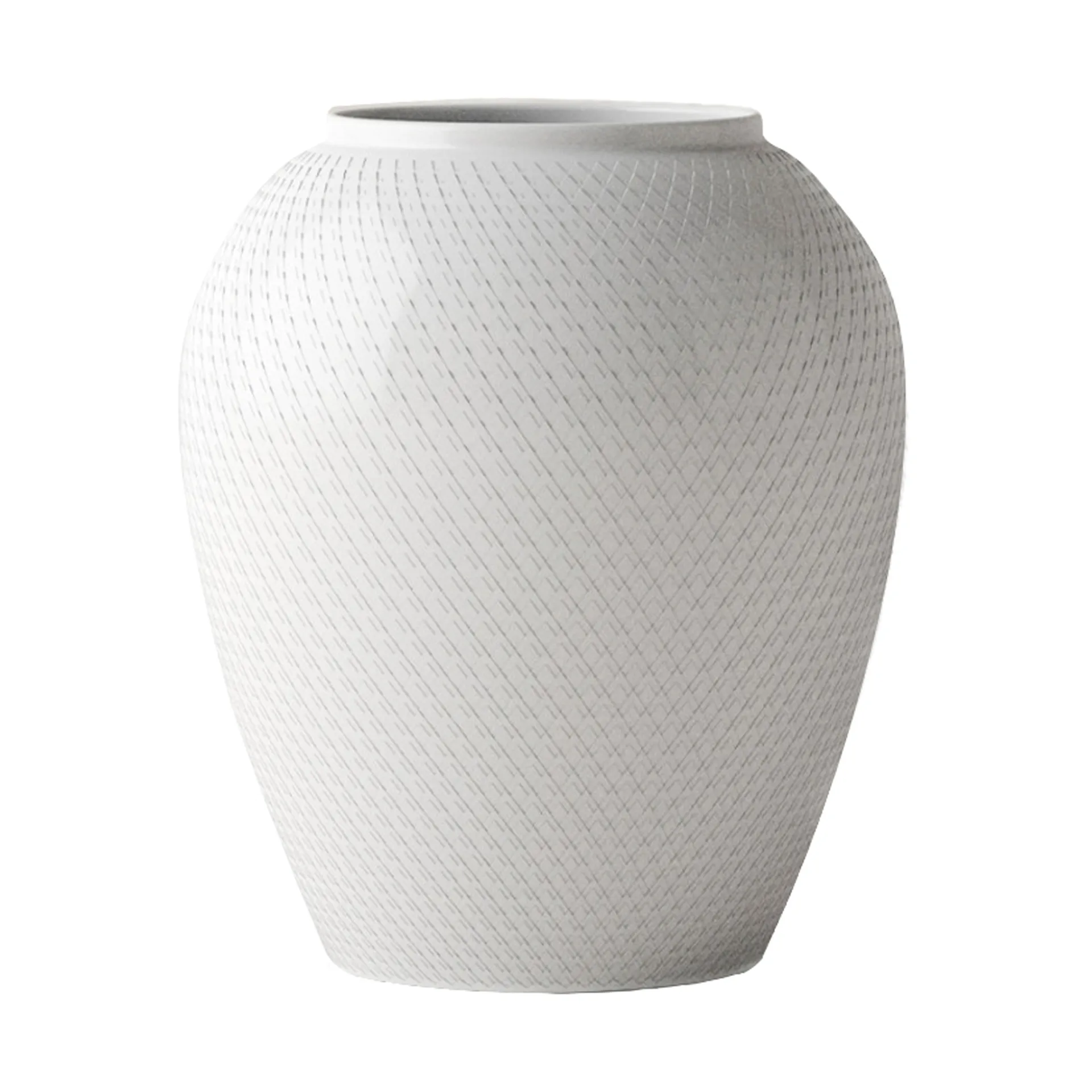 Wazon Rhombe Ø21,5 cm, Biały Lyngby Porcelæn