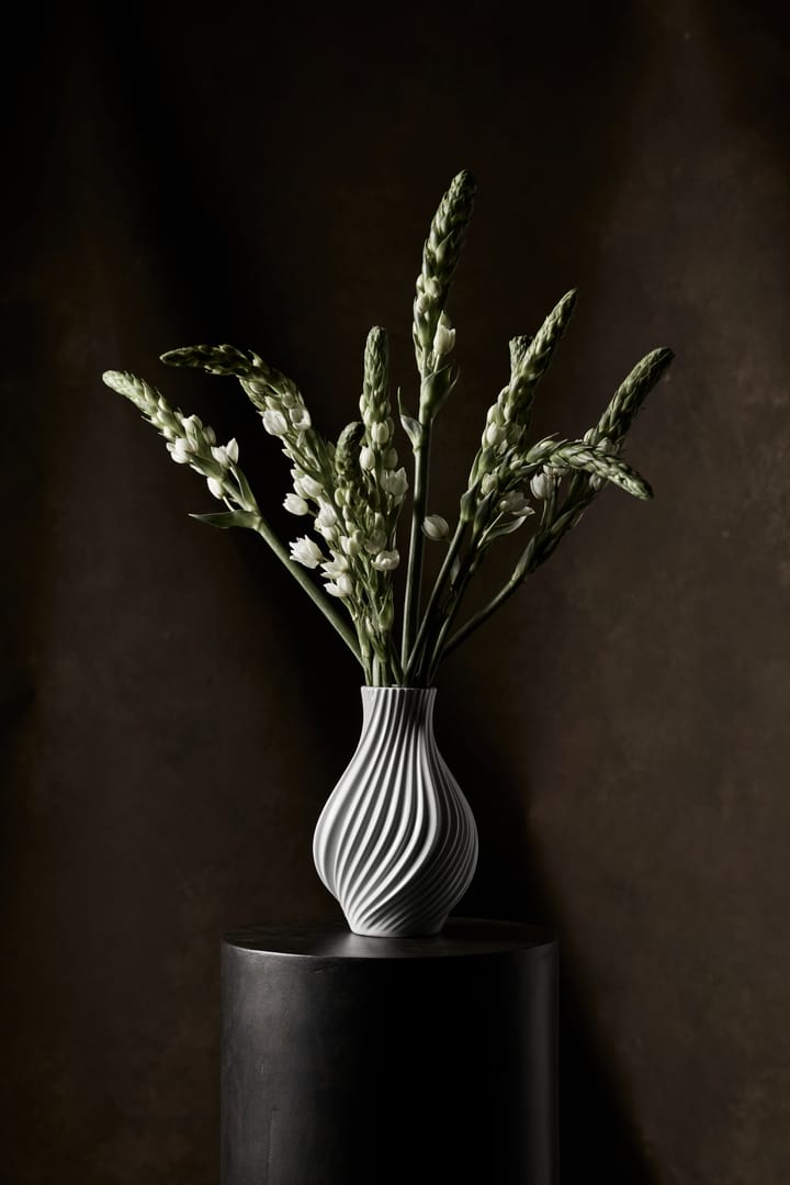 Wazon Twist 18 cm, Biały Lyngby Porcelæn