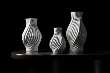 Wazon Twist 18 cm - Biały - Lyngby Porcelæn
