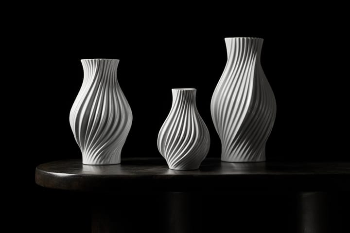Wazon Twist 18 cm, Biały Lyngby Porcelæn