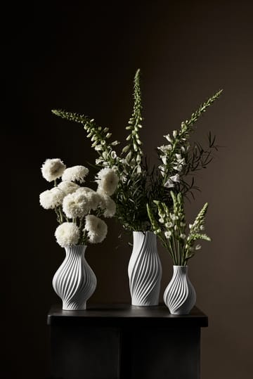 Wazon Twist 18 cm - Biały - Lyngby Porcelæn