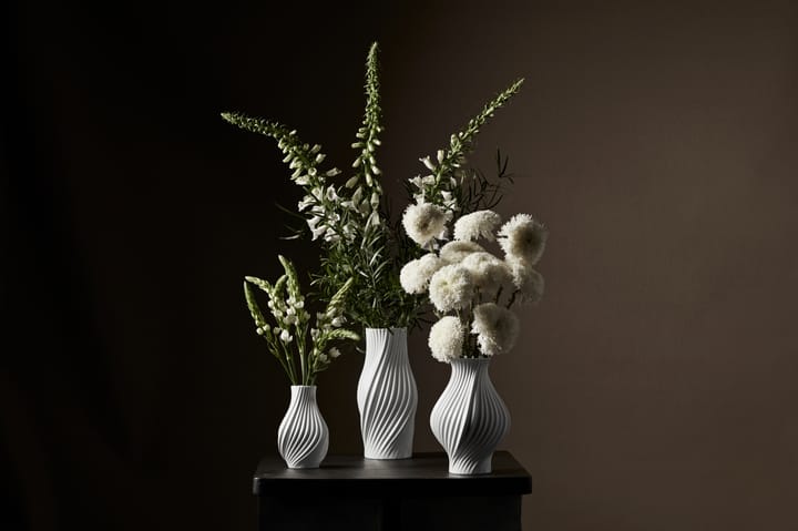 Wazon Twist 18 cm, Biały Lyngby Porcelæn