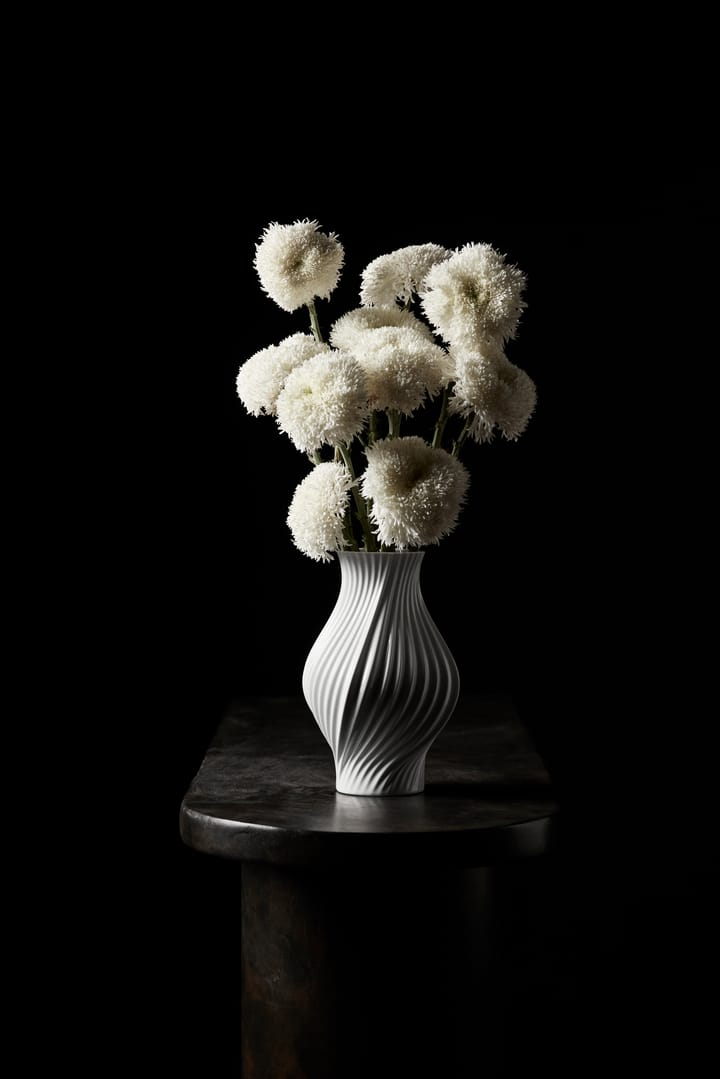 Wazon Twist 25 cm, Biały Lyngby Porcelæn