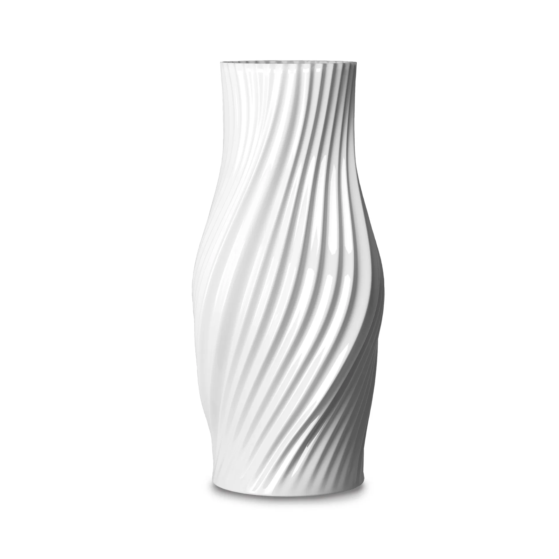 Wazon Twist 31 cm, Biały Lyngby Porcelæn