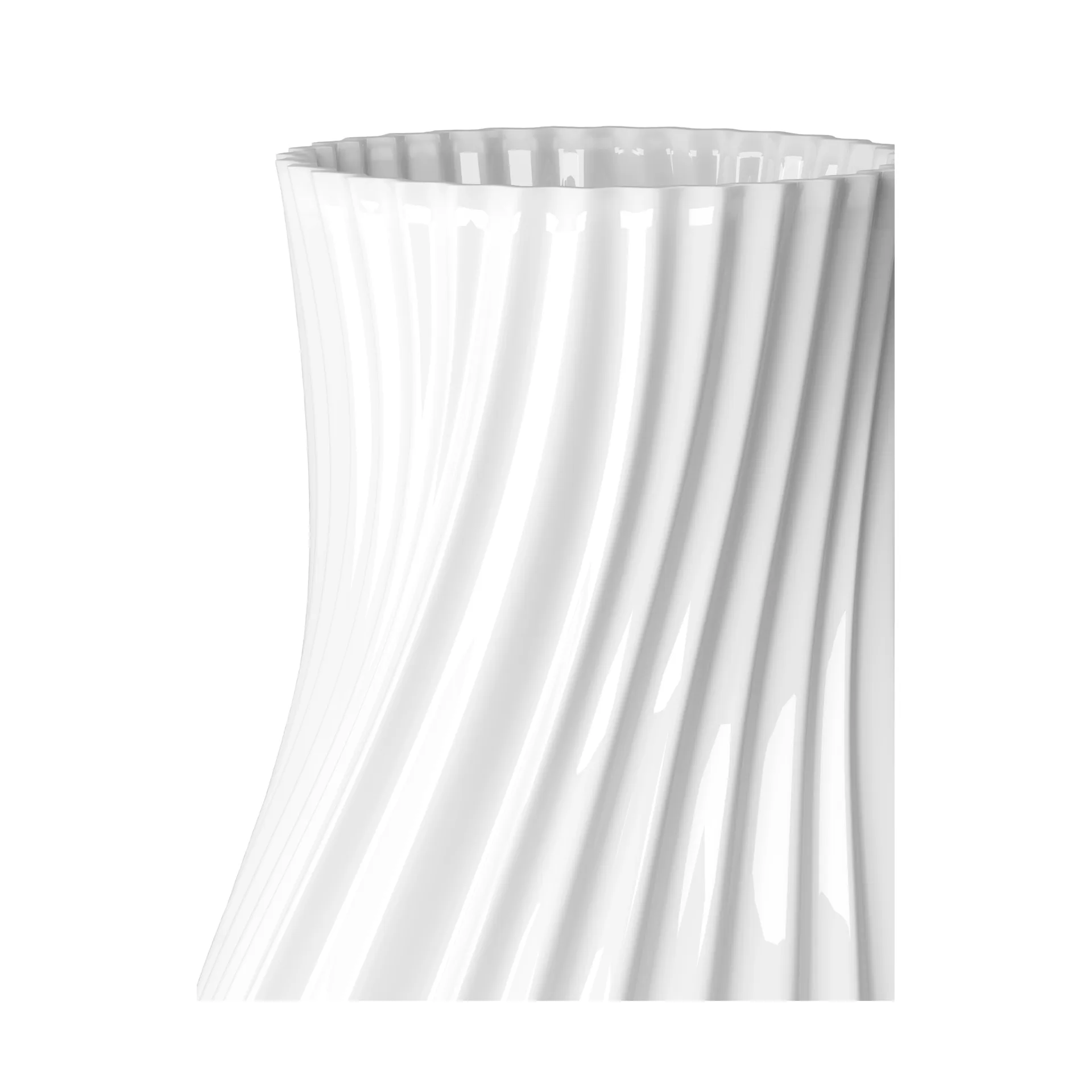 Wazon Twist 31 cm, Biały Lyngby Porcelæn
