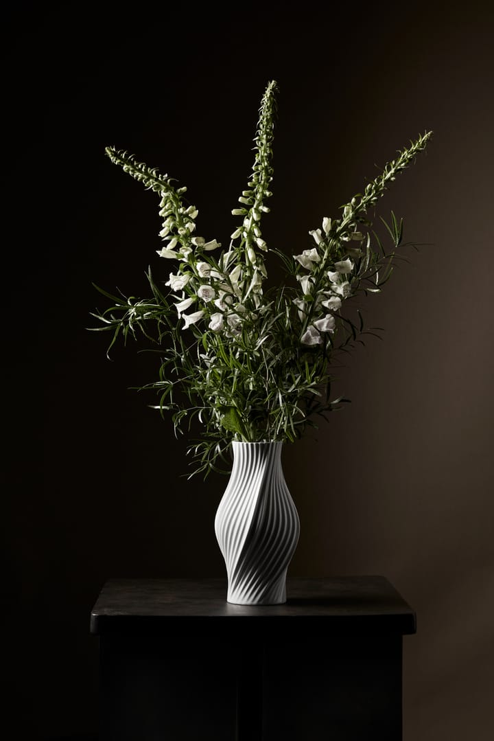 Wazon Twist 31 cm, Biały Lyngby Porcelæn