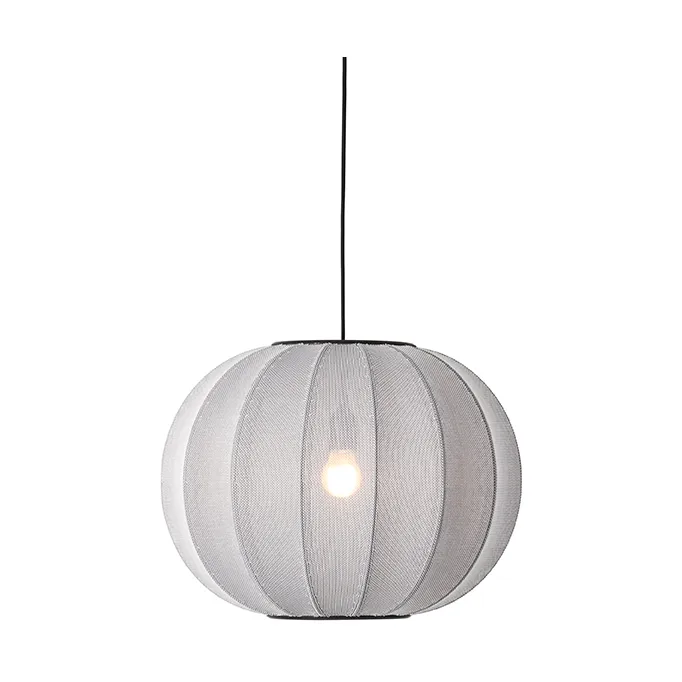 Knit-Wit 45 Okrągły klosz, Silver Made By Hand