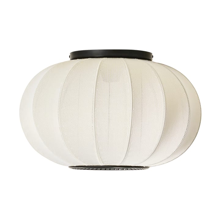 Knit-Wit 45 Oval lampa ścienna i sufitowa - Pearl white - Made By Hand