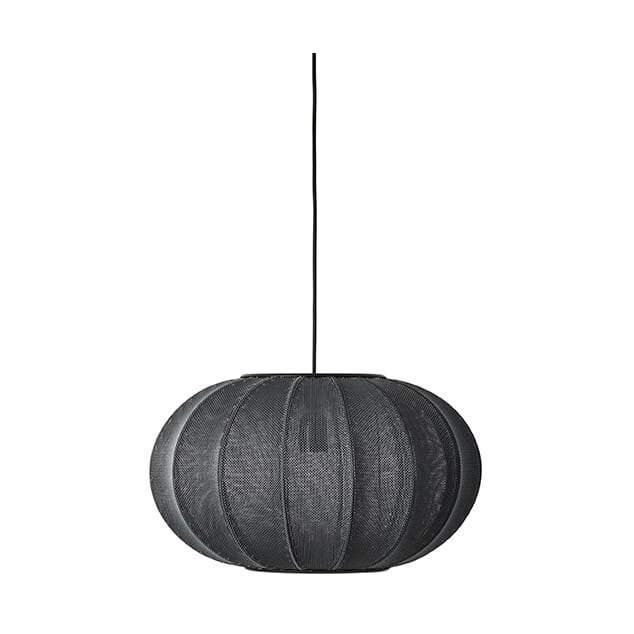 Knit-Wit 45 Oval lampa wisząca - Black - Made By Hand
