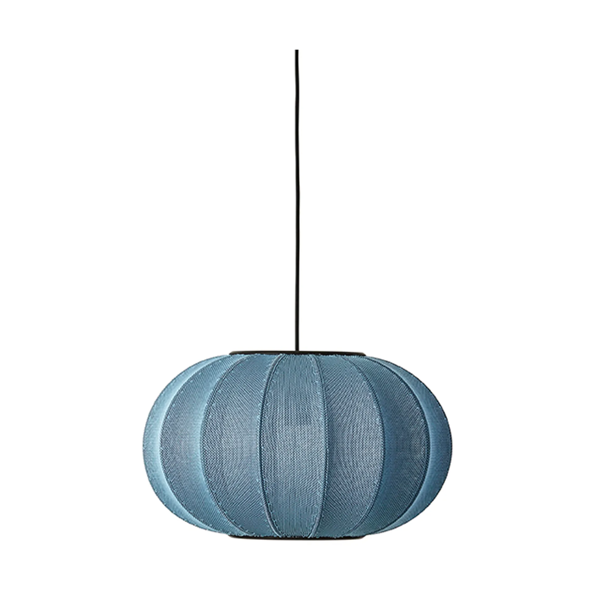 Knit-Wit 45 Oval lampa wisząca, Blue stone Made By Hand