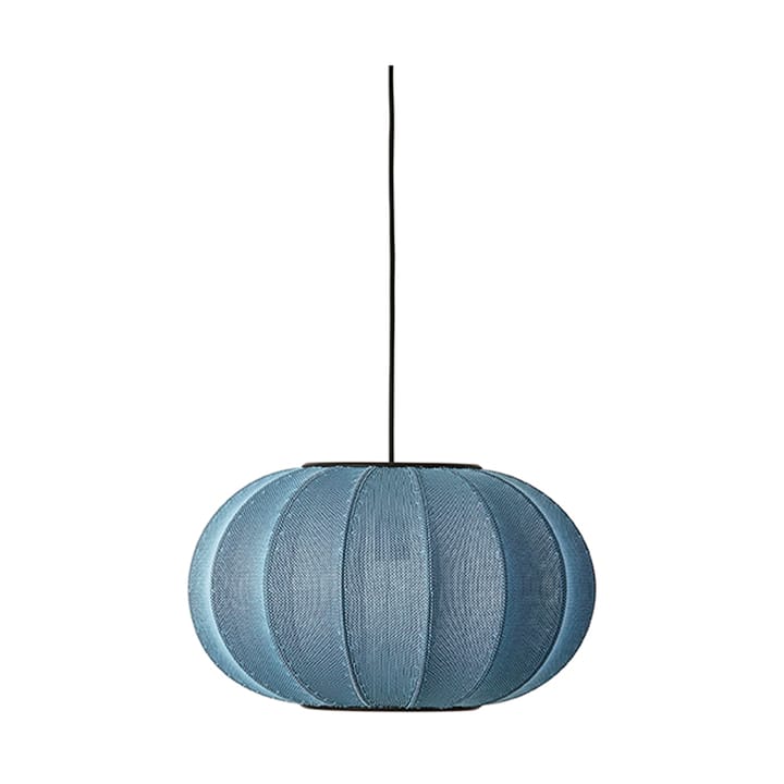 Knit-Wit 45 Oval lampa wisząca - Blue stone - Made By Hand