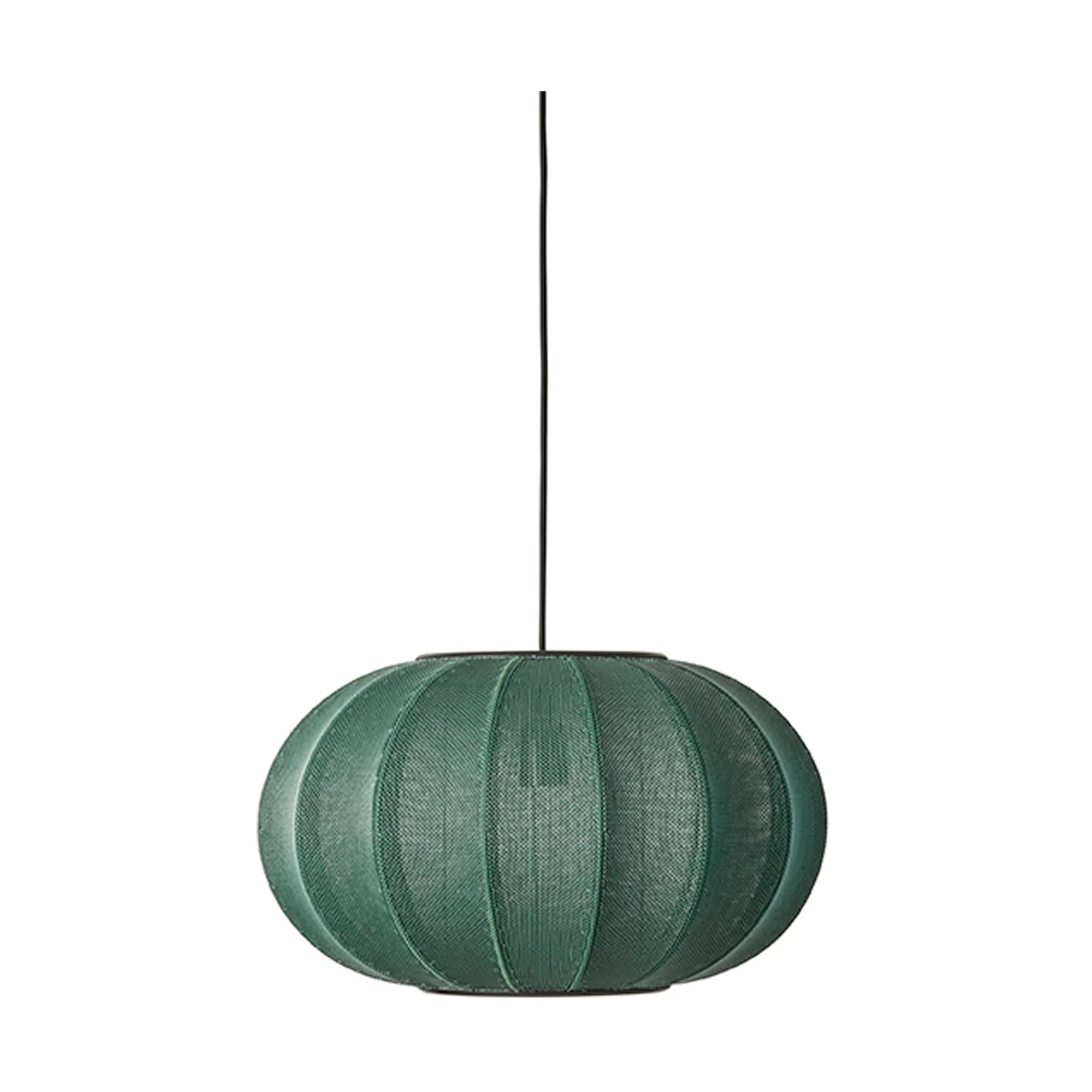 Knit-Wit 45 Oval lampa wisząca, Tweed green Made By Hand