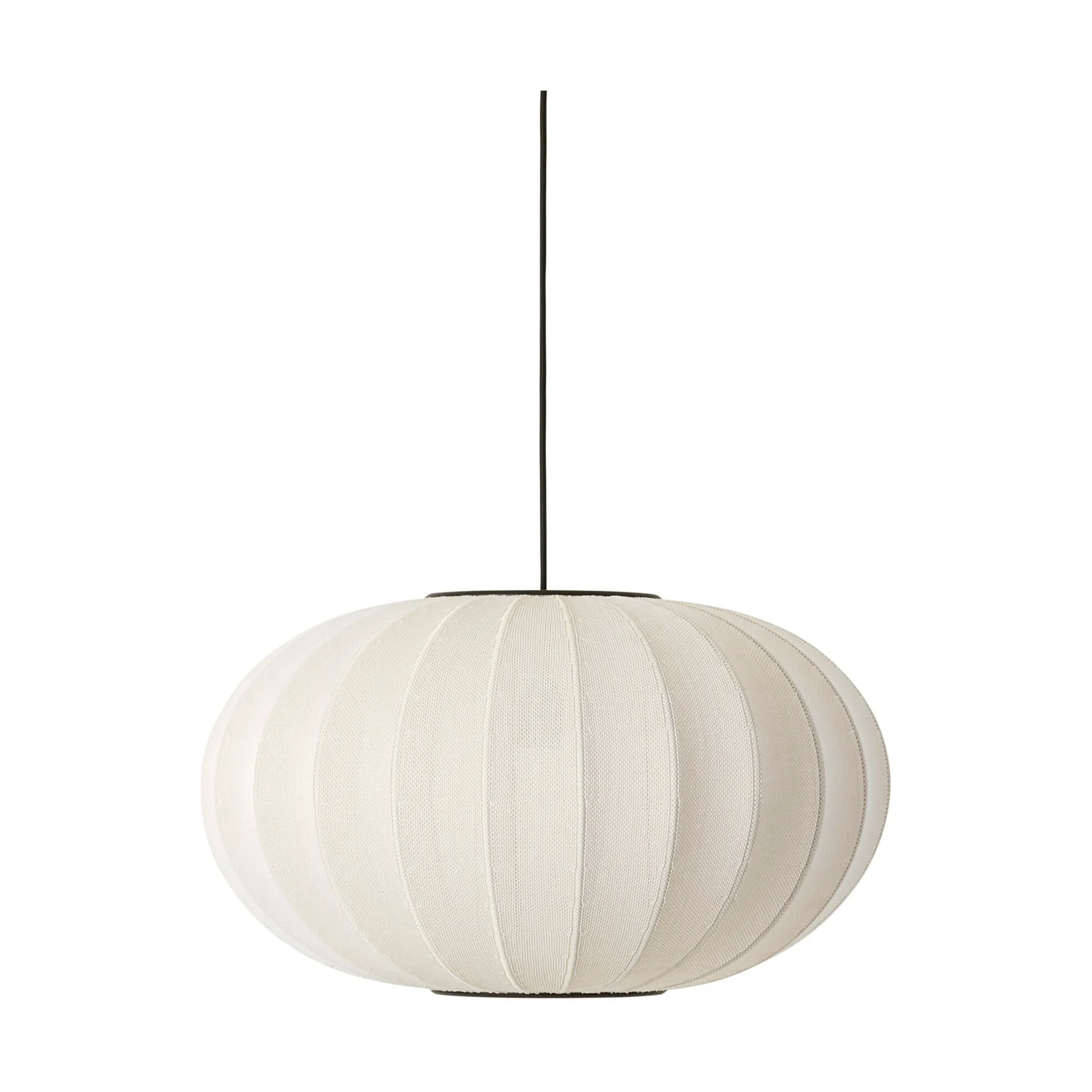 Knit-Wit 57 Oval lampa wisząca, Pearl white Made By Hand