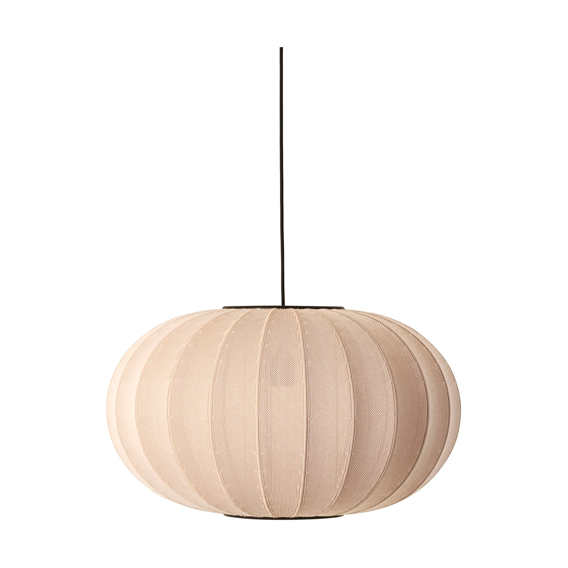 Knit-Wit 57 Oval lampa wisząca, Sand stone Made By Hand