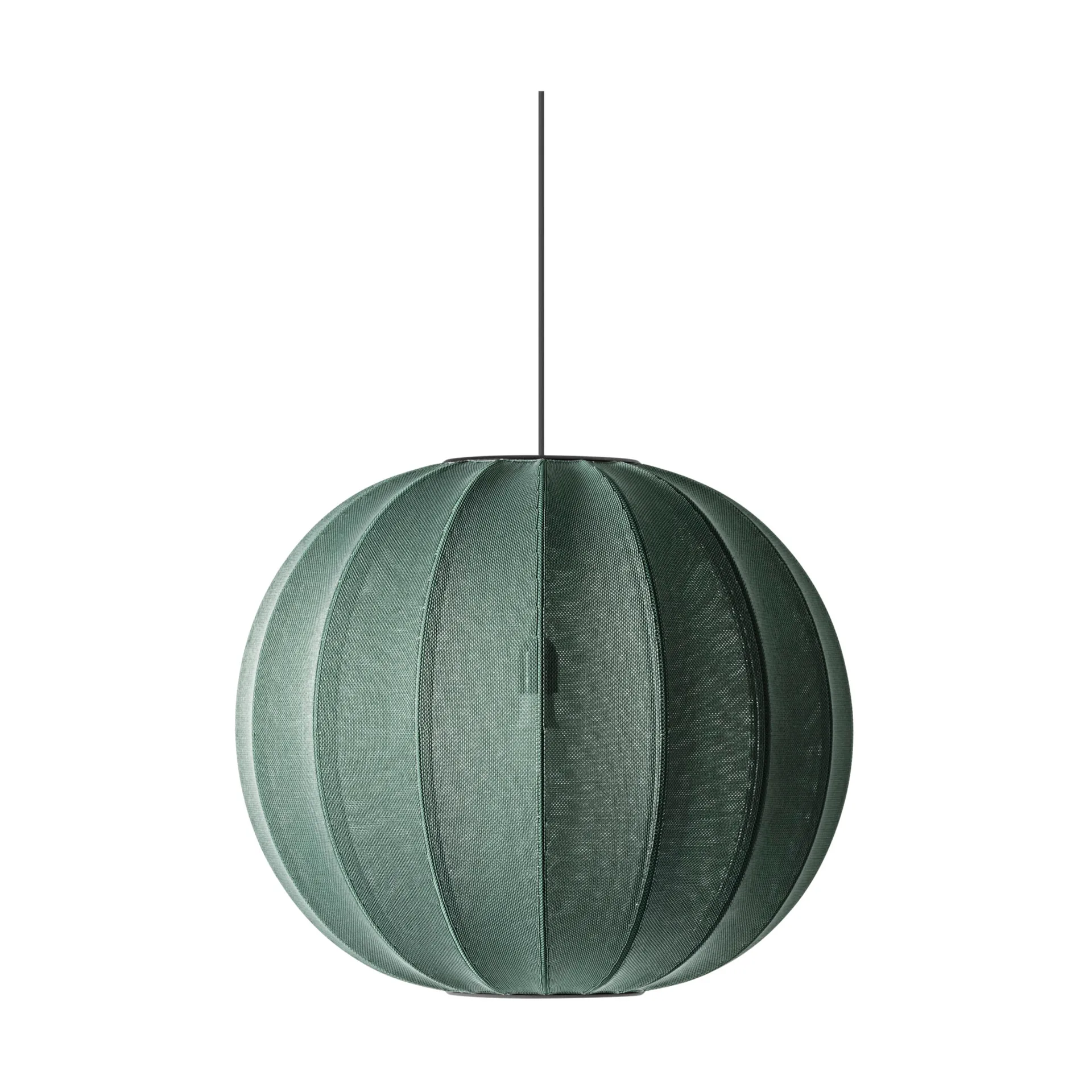 Knit-Wit 60 Okrągły klosz, Tweed green Made By Hand