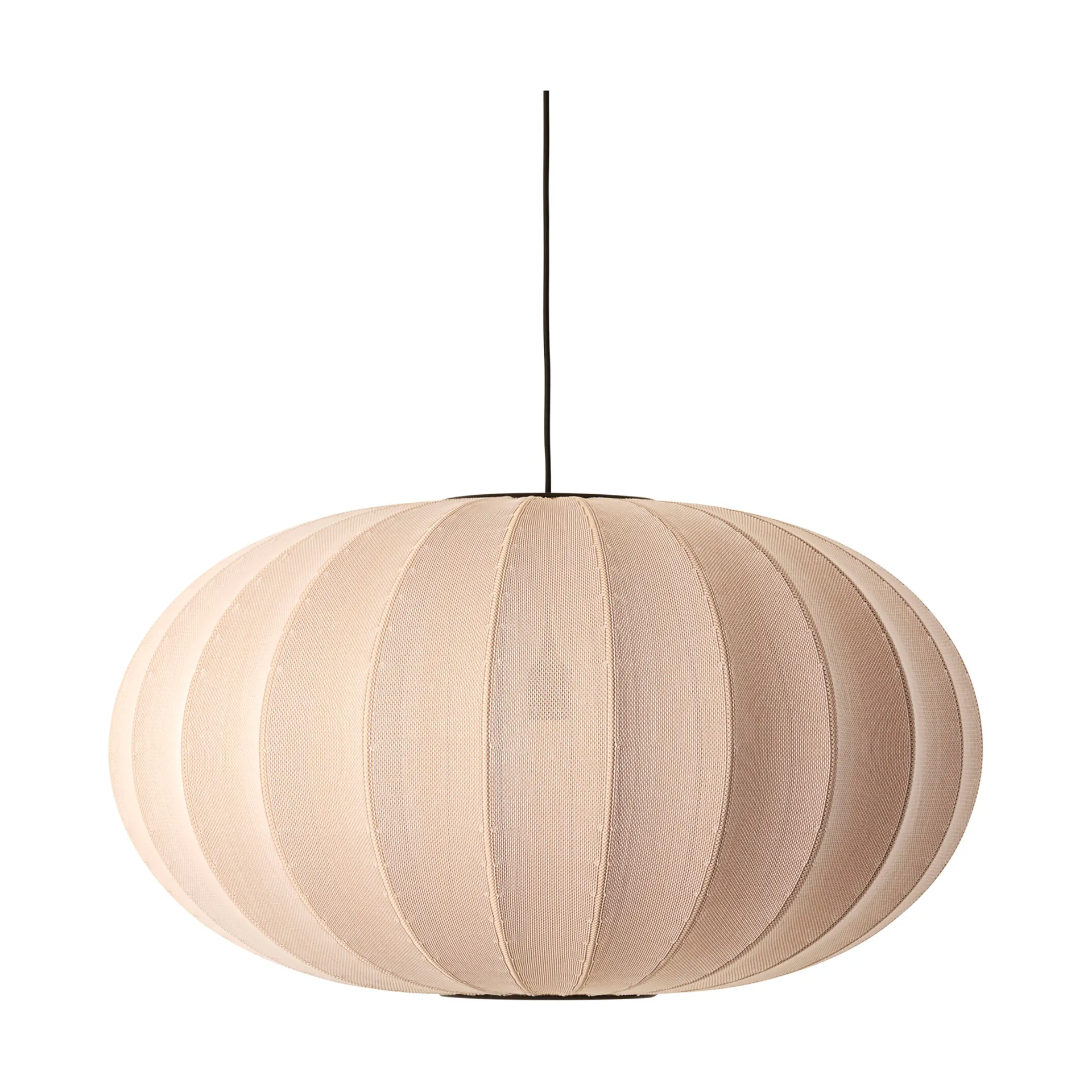 Knit-Wit 76 Oval lampa wisząca, Sand stone Made By Hand